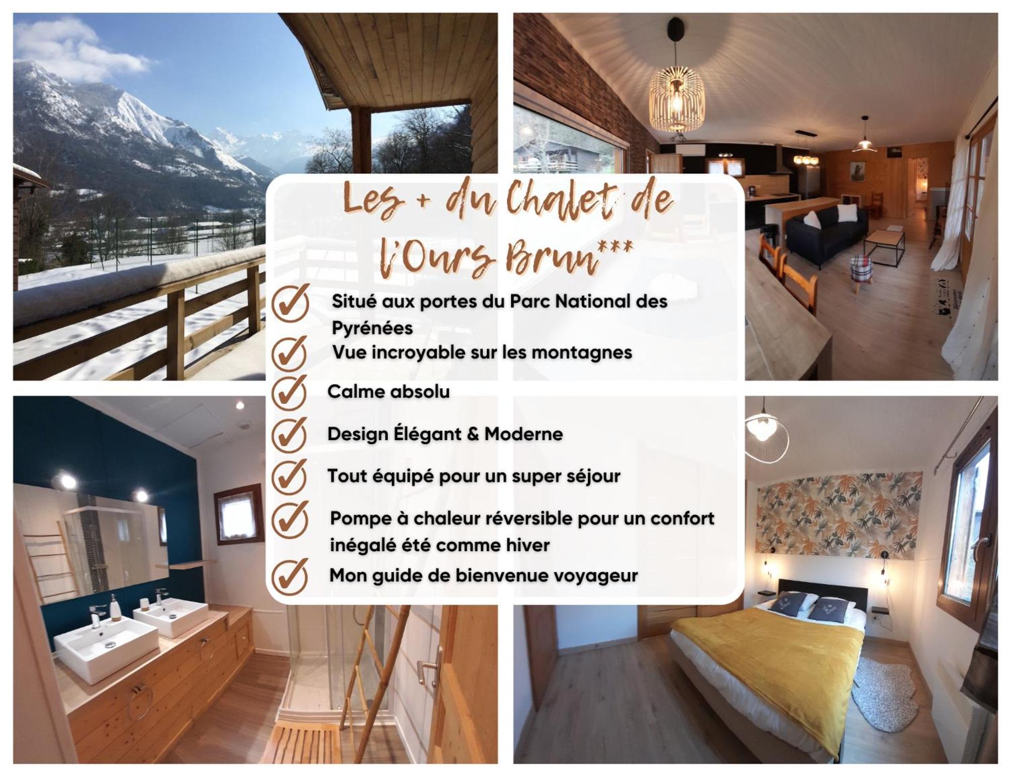Chalet De L'Ours Brun, Gite 3 Etoiles Gere-Belesten Buitenkant foto